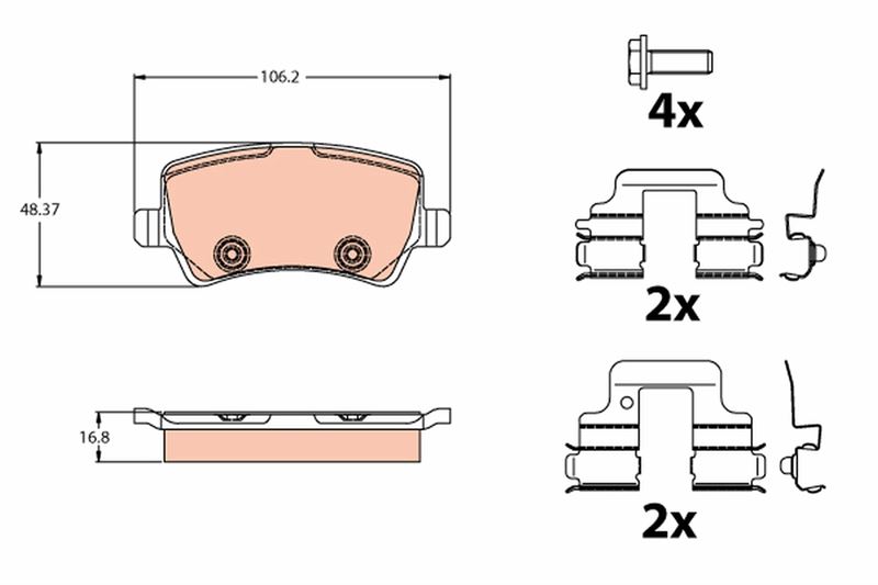 Arka Balata Mondeo 07 >galaxy 06 > Smax 06 > Volvo S60 >s80 06 >v70 07 >v60 Xc60 Freelander 2.2 06 > 31317483