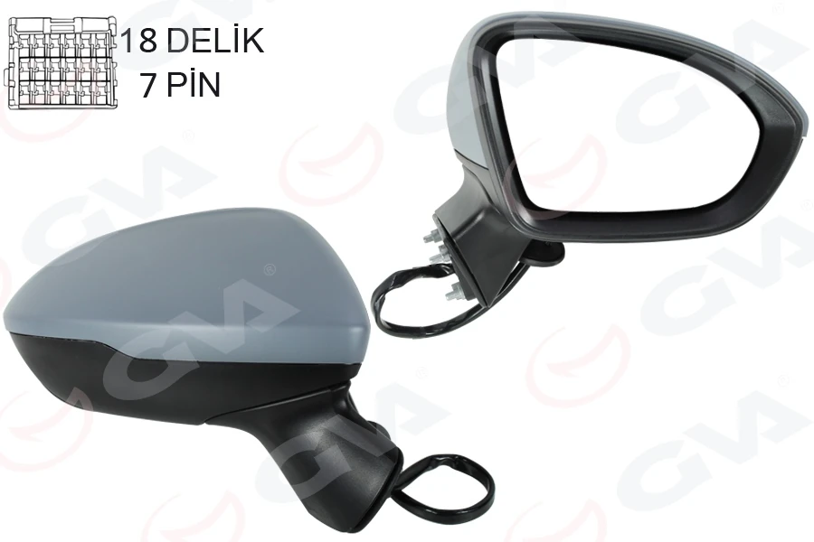 Dış Di̇ki̇z Aynası Sağ Cruze 17-Astra K 15-22 Elektri̇kli̇ Katnalabi̇li̇r Isitmali Astarli Konveks
