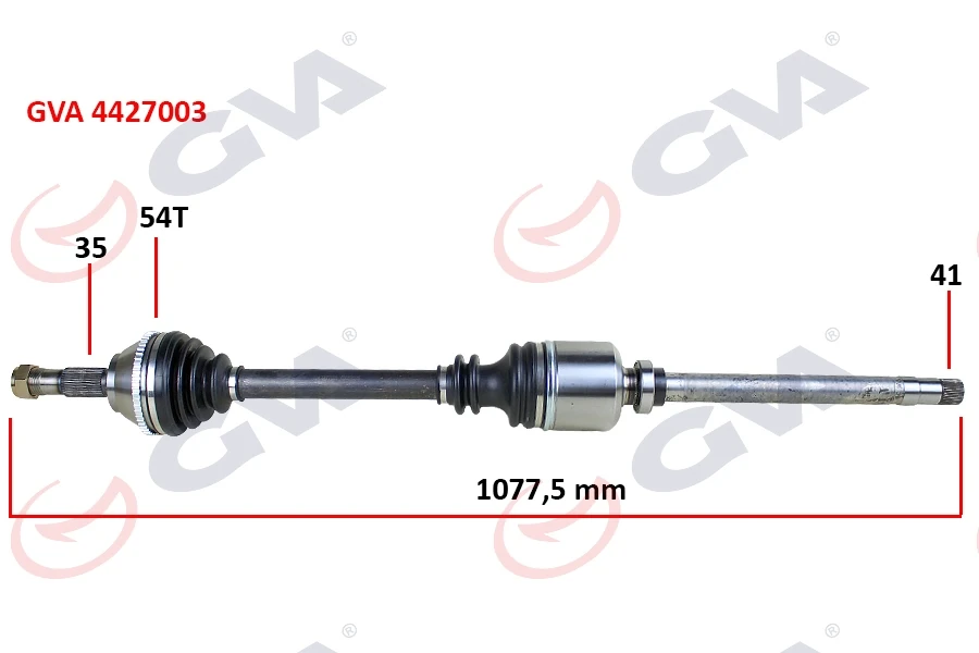 Komple Aks Sağ Ducato-Boxer-Jumper 2.5 D 94-02 18q ABS Li̇ 54di̇ş 1085mm