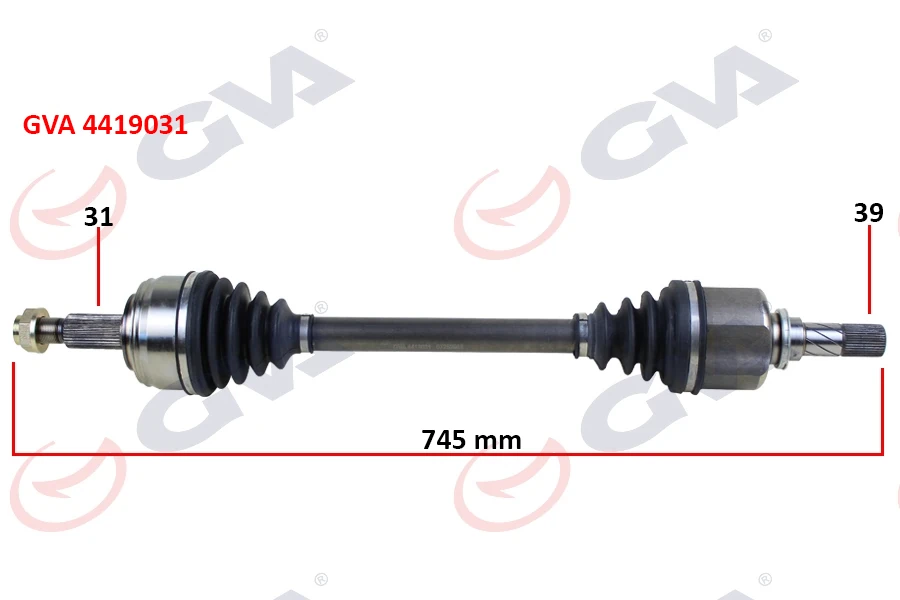 Komple Aks Sol Master III 10>movano B 10> 2.3dci 6 Vi̇tes 745mm