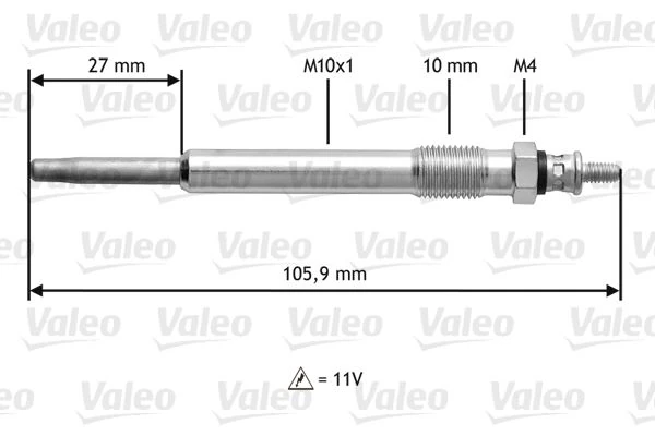 Kızdırma Buji̇si̇ Partner-Berlingo-P206-P306-P307-P308-P406-P407-P508-Xsara-Evasion-Jumpy-C4-C5-Expert-Boxer-Jumper-Ducato 2.0-2.2 Hdi-Jtd