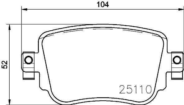Arka Balata Volkswagen Caddy IV 2.0tdi 15 Cuuf-Dfsf 104.1x17.2x51.6