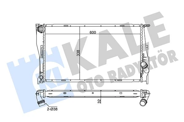 Motor Su Radyatoru BMW N47 N54 N55 M47 E81 E82 E87 E88 E90 E91 E92 E93 E84 E89