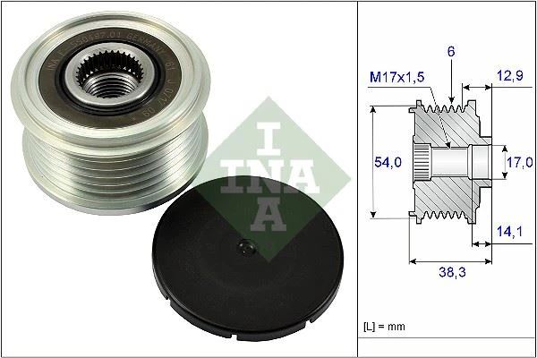 Alternatör Kasnaği 6 Kanal 208 2008 308 T9 301 C3 III C3 Picasso C4 II Ds4 C4 Cactus C-Elysee Ds3 Eb2
