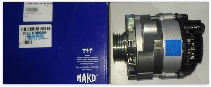 Alternatör Aa125r 14v 65a Mk2b D Kli̇mali Dk Slx Hi̇droli̇k Di̇reksi̇yon