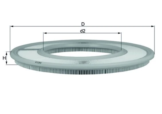 Hava Filtresi Mercedes M102 W123 S123 W124 S124