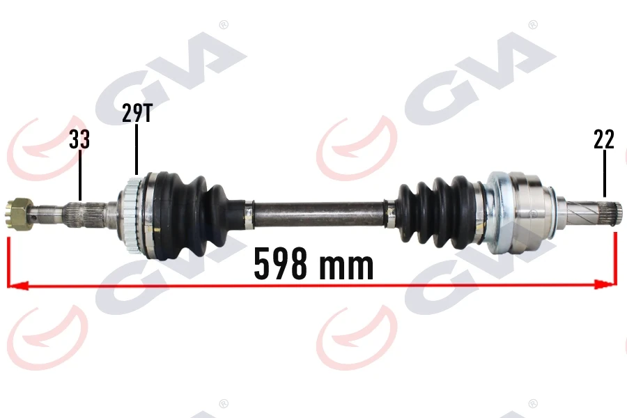 Komple Aks Sol Opel Vectra B 1.6 99-02 Makyajli Kasa ABS Li̇ 29di̇ş 598mm