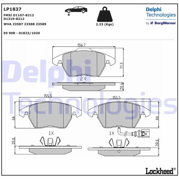 Ön Balata Fi̇şli̇ Caddy III 04 > Golf IV V Vi 97 > Jetta Passat 05 > Polo 09 > Octavia 04 >