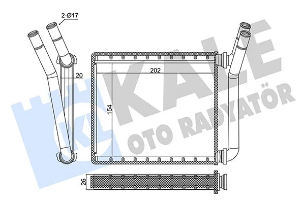 Kalori̇fer Radyatörü Toyota Hilux Vigo 2.5l 2kdftv Kun15. Kun25. Kun35 3.0l Kun26 05-15-Alemi̇nyum