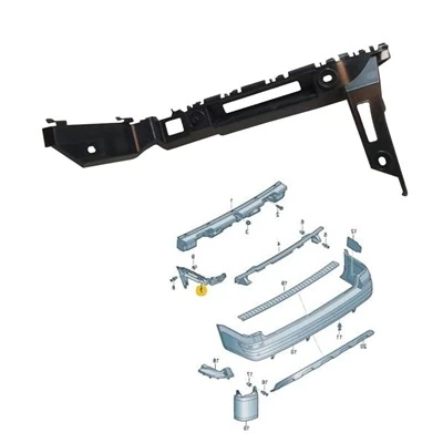 Arka Tampon Braketi̇ Sol Transporter T7 2015>>