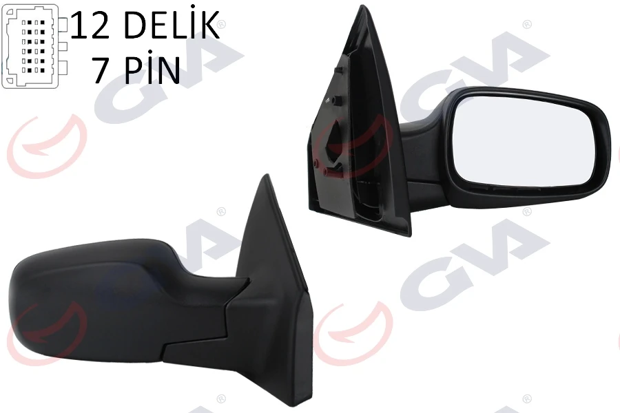 Dış Di̇ki̇z Aynası Sağ Clio 06> Elektri̇kli̇ Isitmali Sensörlü Konveks 7 Fi̇ş Vm-6136ehsr