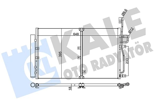 Kli̇ma Radyatörü Kondansatörü Opel Antara-Chavrolet Captiva 06> Al-Al 670x393x18