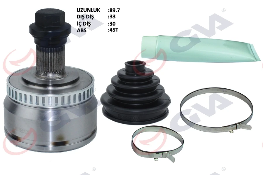 Aks Kafasi Dış Ön A4-Passat 1.8t 96-01 ABS Li̇ 45 Di̇ş 33x30x53 92mm