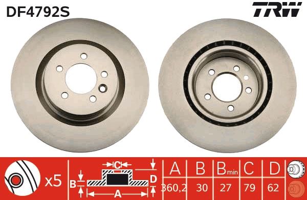 Fren Diski Ön Land Rover Discovery L319 L462 Range Rover L405 L320 L494