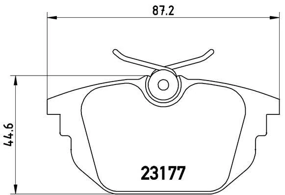 Arka Fren Balatasi Fiat Tempra 90>ti̇po 87> Uno 89> Marea 96> Croma 87> Bravo 96> Alfa Romeo 145-146-155-156-164