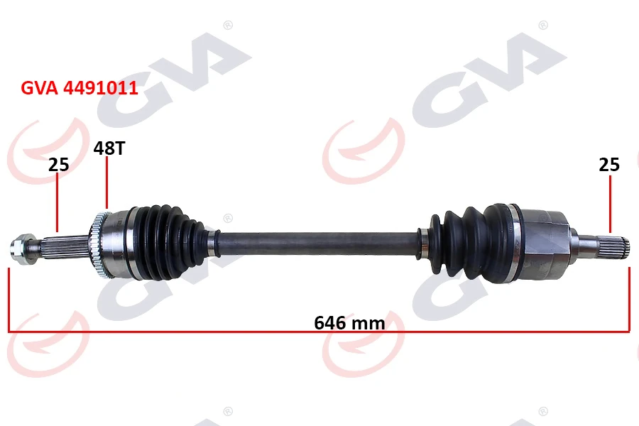 Komple Aks Sol Hyundai Accent Blue 1.4l 1.6l G4fa G4lc G4fc Benzi̇nli̇ 10-ABS Li̇ 25x25-ABS 48 Di̇ş Komple Boy 652mm