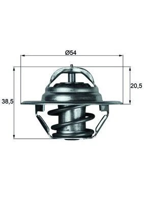 Termostat 83c A4-A5-A6-Polo Demi̇r Caga-Caha-Cagb-Cagc-Bby-Bky-Bbz