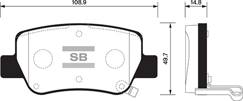 Arka Fren Balata Toyota Avensis 1.6l 1zrfae Zrt270 Benzinli 09-> / 2.0l 1azfse Azt270 Benzinli 09-> / 2.0l 1cdftv Adt270 Dizel 09->