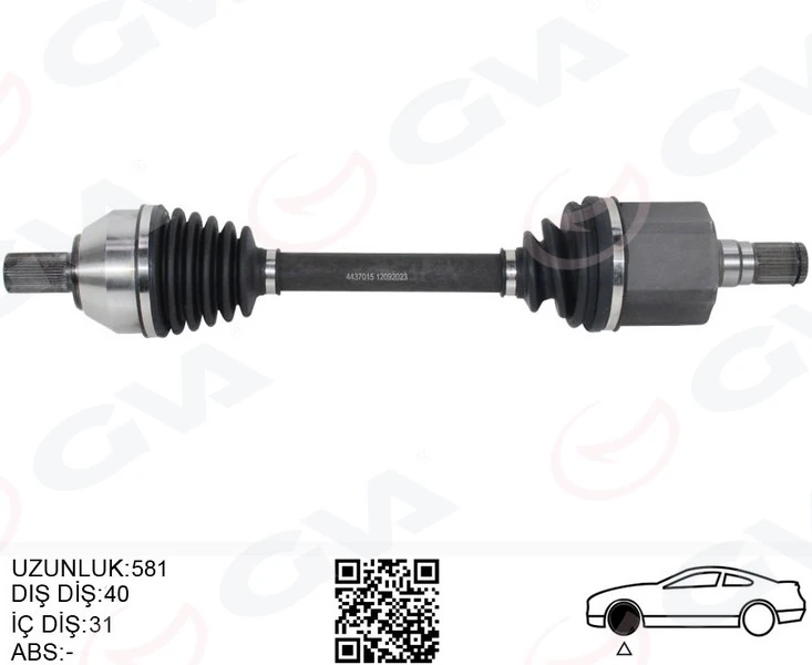 Ön Aks Komple Sol Ford Mondeo 2.0 Tdci 07>14 Otom.