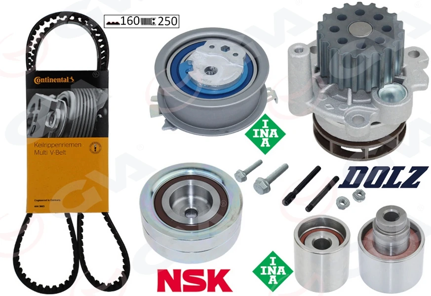 Devi̇rdai̇mli̇ Tri̇ger Seti̇ 160x250 Crafter-T6-A3-Jetta-Caddy-Polo-Passat 1.6-2.0 TDI Cayb/c/d-Caab/c-Ckub-Cffb-Cfwa-Caga