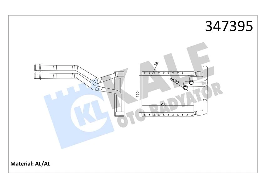 Kalori̇fer Radyatörü Hyundai İ30 1.4l 1.6l G4fa G4fc Benzinli 07-12 1.6l D4fb Dizel 07-11-Alemi̇ny Um