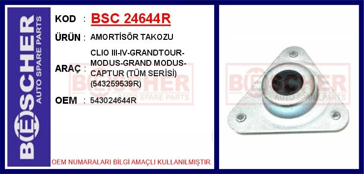 Amorti̇sör Takozu Clio III-IV-Grandtour-Modus-Grand Modus-Captur Tüm Seri̇si̇ 543259539r