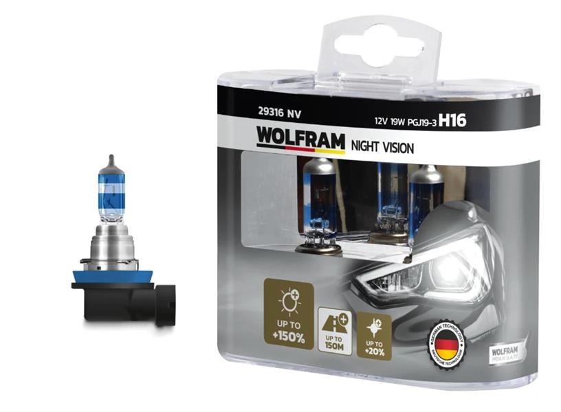 Ampul 12v H16 19 Pgj19-3 Night Vision 150 Fazla 20 Beyaz Işik