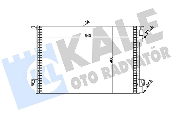 Kli̇ma Radyatörü Kondenseri̇ Vectra C-Signum 04>09 1.9 Cdti Z19dtl-Dt-Dth Al/al 640x408x16 Fiat Croma