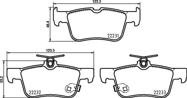 Arka Fren Balatasi Galaxy III 15 Mondeo V 14 Edge 15 19 Focus IV 17 Kuga III 19