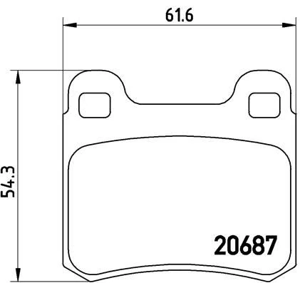 Fren Balatasi Arka Mercedes W201 83 93