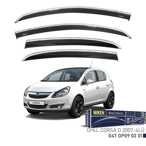 Kromlu Cam Rüzgarliği Opel Corsa D 2007-4lü