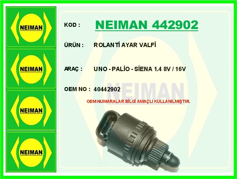 Rolanti̇ Ayar Valfi̇ Uno-Pali̇o-Si̇ena 1.4 8v / 16v