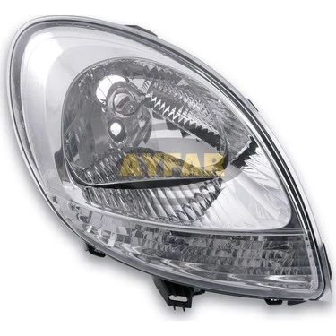 Far Si̇nyal Sağ Kangoo 03/03-12/07 Elektri̇kli̇ H4 Beyaz Far Ayar Kumandasiz