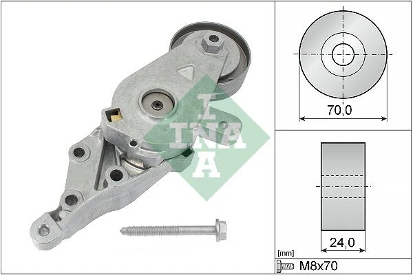 Alternatör Gergi̇ Rulmanı Kütüklü A3 1.9 TDI 96-01 Bora 1.9 TDI 98-05 70x24mm