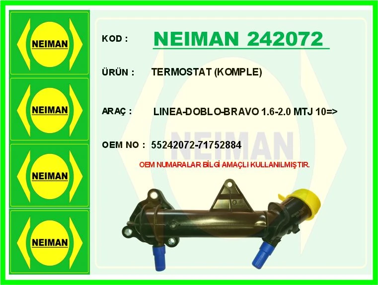 Termostat Komple Linea-Doblo-Bravo 1.6-2.0 Mtj 10 >