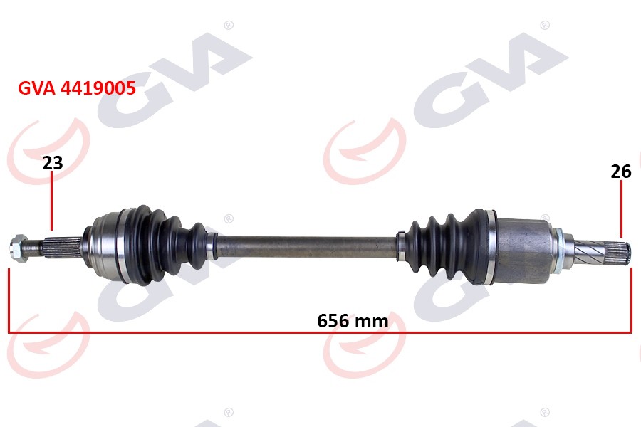 Komple Aks Sol Dacia Sandero Stepway II 12-1.5dci 656mm
