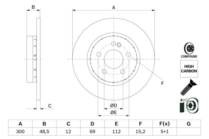 BOSCH Fren Disk