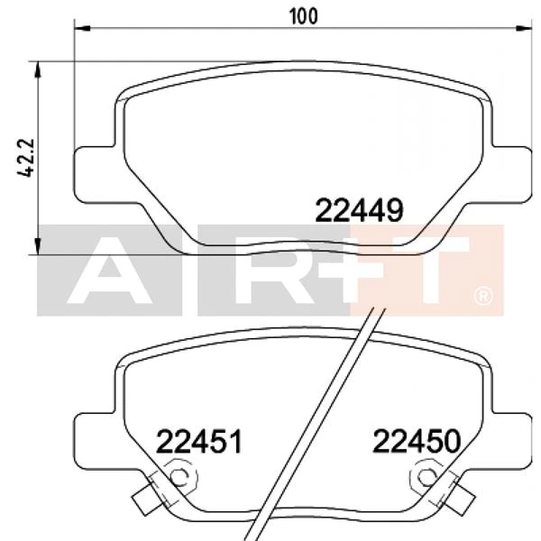 Arka Balata Fiat Egea 16 1.3d Mtj 1.4 1.6e-Torq 1.6d Mtj