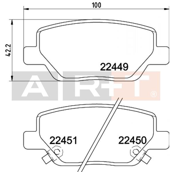 Arka Balata Fiat Egea 16 1.3d Mtj 1.4 1.6e-Torq 1.6d Mtj