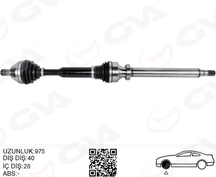 Ön Aks Komple Sağ Volvo Xc60 I 10>15 D3-D4-T5-T6 Xc60 II 15> D4 Otomati̇k Şanzıman 8 Vi̇tes