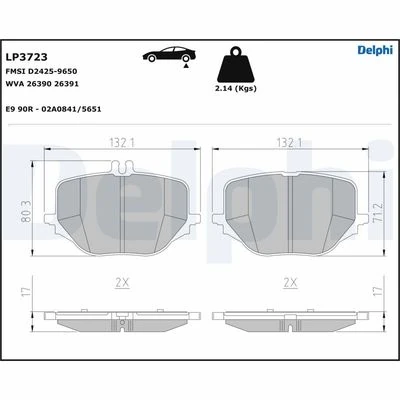 Fren Balatasi Arka Mercedes W214 S214 X254 C254 W223 V223 Z223
