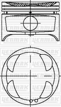 Piston Segman 0.50 Corolla 1.6 Inj 4afe 92-99