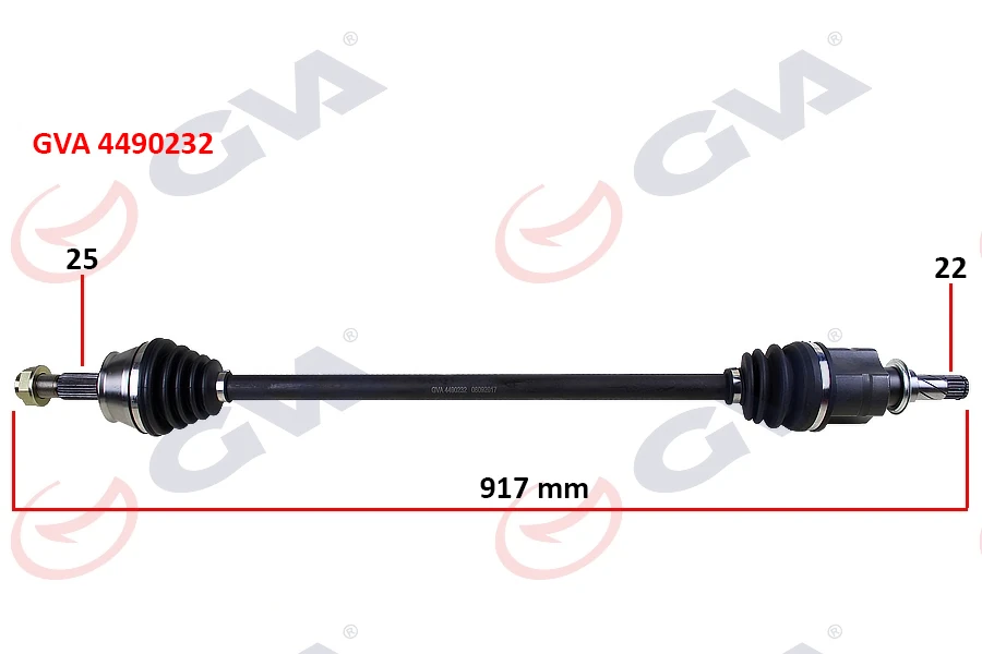 Komple Aks Sağ Corsa D 1.3 Cdti 06 > Dtj 917mm