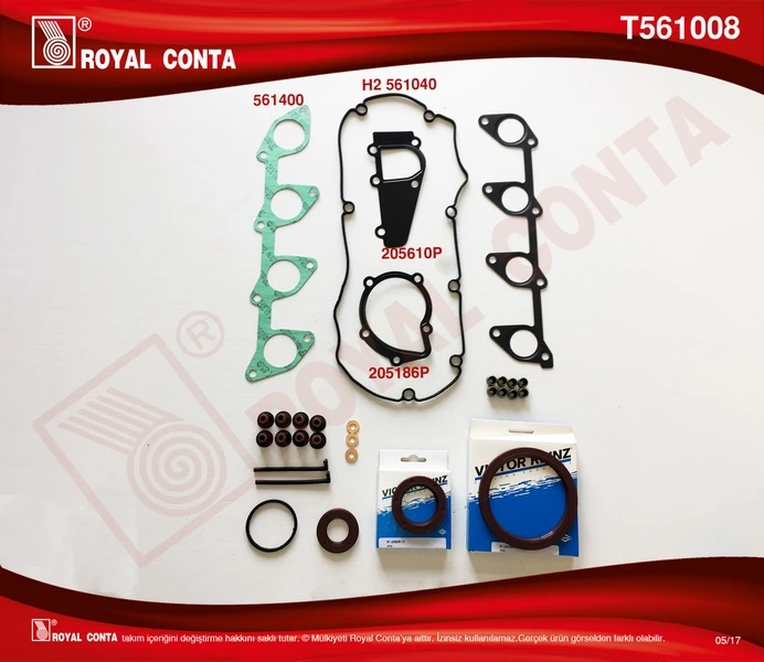Motor Takım Conta Reinz Keçeli̇ S.lasti̇kli̇ P307-P406-Boxer 2.0 Hdi̇ Skc Si̇z