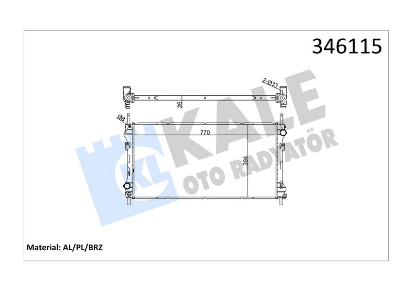 Motor Su Radyatoru Ac Transit V184 2.4tdci 115ps 120ps 125ps 01 06 Klimali