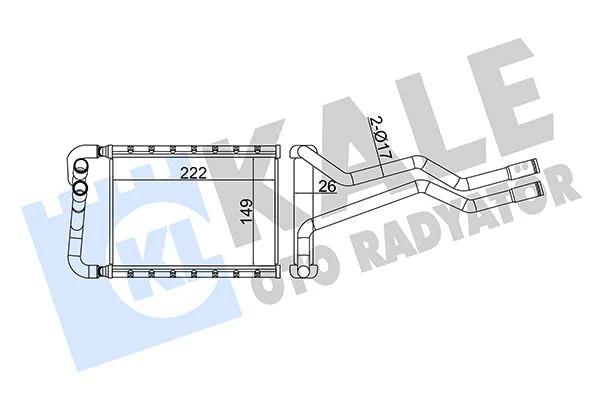 Kalori̇fer Radyatörü Hyundai Santa Fe 2.2l D4eb Crdi̇ 06-12-Alemi̇nyum