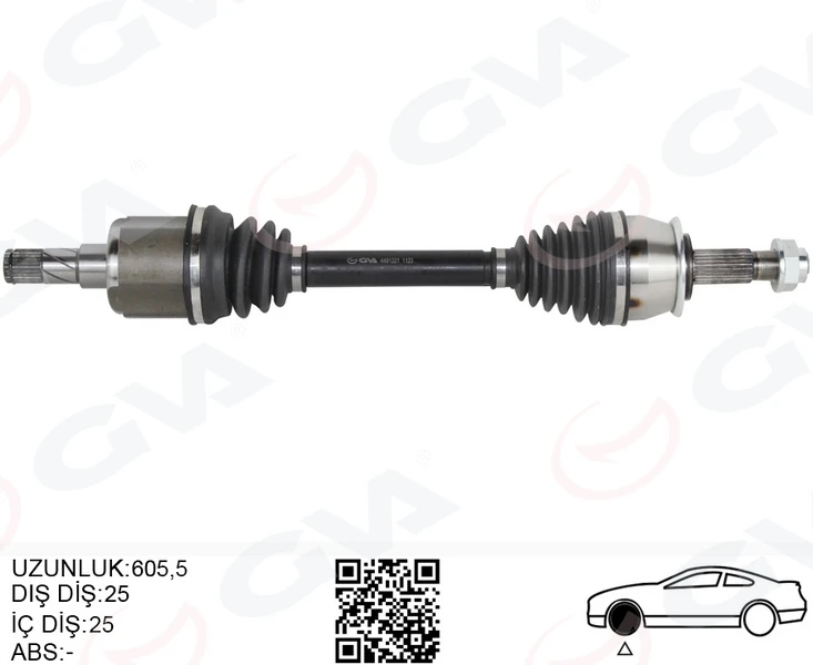 Komple Aks Sol Opel Mokka 12 1.4 Net 1.6 Cdti Dtn-Dtu-Dth Chevrolet Trax 1.4-1.6 12 Manuel Vi̇tes 25 Di̇ş