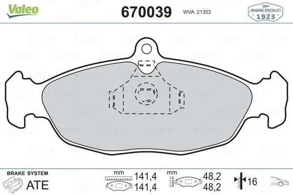Ön Balata Astra F-Corsa A B-Vectra A-Tigra-94-00 Combo 1.4-1.6i-1.7 D 92-00 Gdb1040