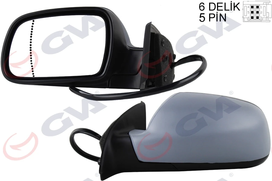 Dış Di̇ki̇z Aynası Sol 307 02 Elektri̇kli̇ Isitmali Astarli Asferi̇k 5 Fi̇ş Vm-207ehpal