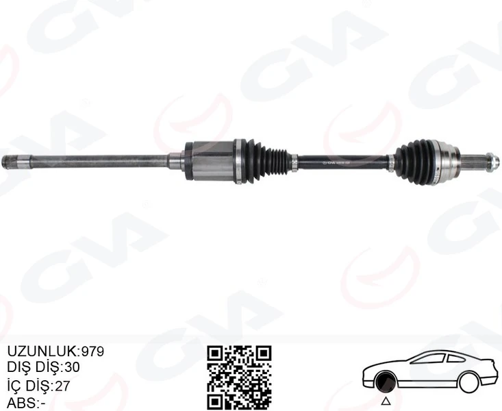 Komple Aks Ön Sağ BMW X5 E70 F15 X6 F16 E71 E72 973mm